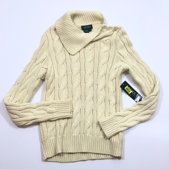 Lauren Ralph Lauren Sweaters - NWT Lauren Ralph Lauren Cream Cable Knit Sweater